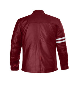 Men's Stylish Superb Real Genuine Leather Bomber Biker Jacket #507-LE