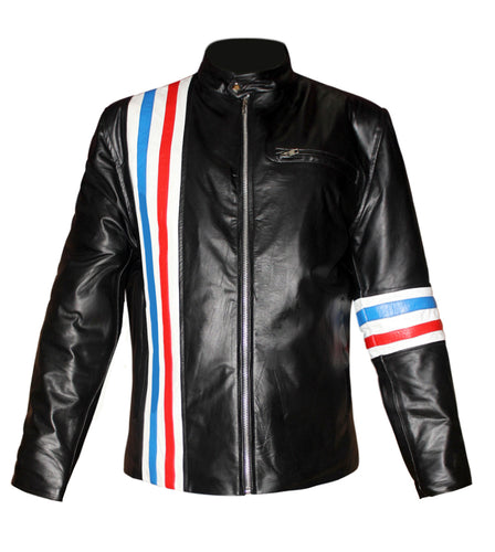 Men's Stylish Superb Real Faux Leather Bomber Biker Jacket #508-FL