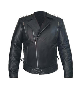 Men's Stylish Superb Real Genuine Leather Bomber Biker Jacket #509-LE