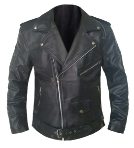 Men's Stylish Superb Real Faux Leather Bomber Biker Jacket #511-FL