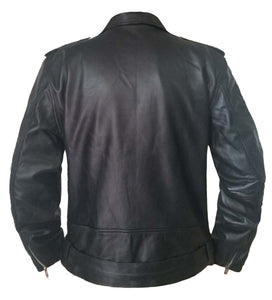 Men's Stylish Superb Real Faux Leather Bomber Biker Jacket #511-FL
