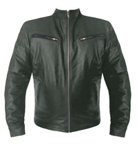 Load image into Gallery viewer, Men&#39;s Stylish Superb Real Genuine Leather Bomber Biker Jacket #513-LE