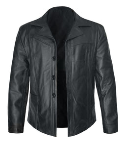 Men's Stylish Superb Real Faux Leather Bomber Biker Jacket #519-FL