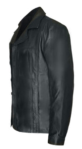 Men's Stylish Superb Real Faux Leather Bomber Biker Jacket #519-FL