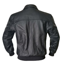 Load image into Gallery viewer, Men&#39;s Stylish Superb Real Genuine Leather Bomber Biker Jacket #522-LE