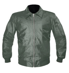 Men's Stylish Superb Real Genuine Leather Bomber Biker Jacket #522-LE