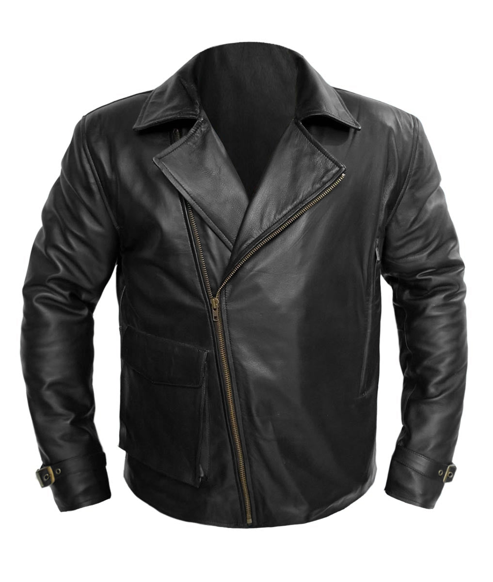 Men's Stylish Superb Real Genuine Leather Bomber Biker Jacket #525-LE