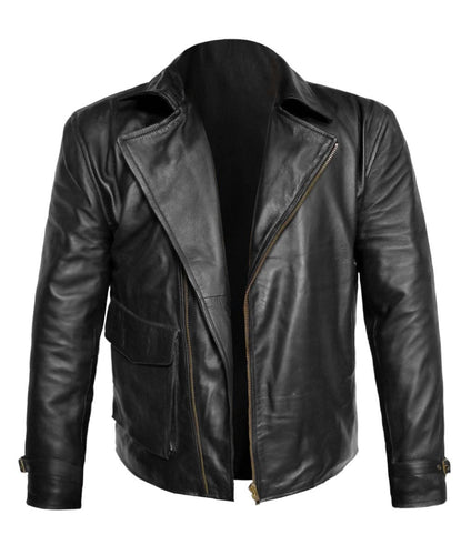 Men's Stylish Superb Real Faux Leather Bomber Biker Jacket #525-FL