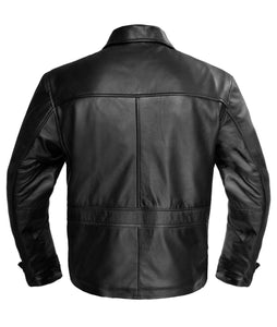 Men's Stylish Superb Real Faux Leather Bomber Biker Jacket #525-FL