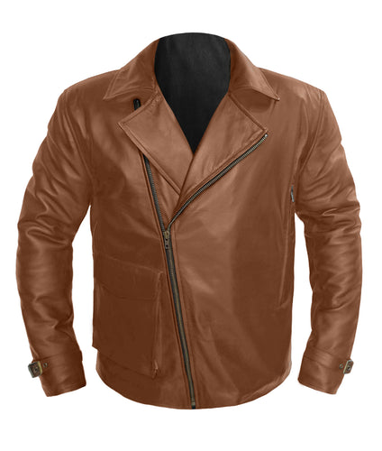 Men's Stylish Superb Real Genuine Leather Bomber Biker Jacket #525-LE