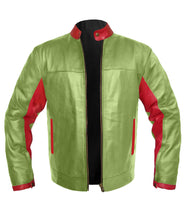 Load image into Gallery viewer, Men&#39;s Stylish Superb Real Genuine Leather Bomber Biker Jacket #535-LE