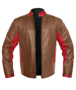 Men's Stylish Superb Real Genuine Leather Bomber Biker Jacket #535-LE