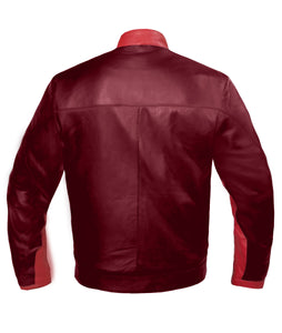Men's Stylish Superb Real Genuine Leather Bomber Biker Jacket #535-LE