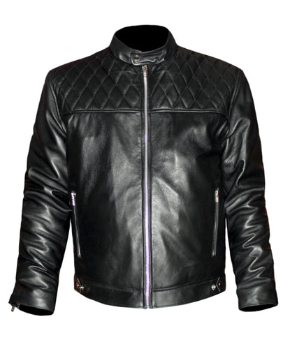 Men's Stylish Superb Real Genuine Leather Bomber Biker Jacket #538-LE