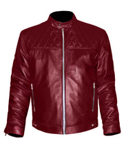 Load image into Gallery viewer, Men&#39;s Stylish Superb Real Genuine Leather Bomber Biker Jacket #538-LE