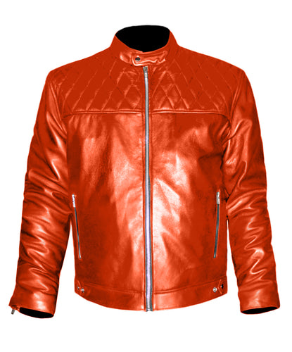 Men's Stylish Superb Real Genuine Leather Bomber Biker Jacket #538-LE