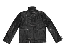 Load image into Gallery viewer, Men&#39;s Stylish Superb Real Faux Leather Bomber Biker Jacket #539-FL