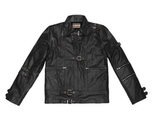 Load image into Gallery viewer, Men&#39;s Stylish Superb Real Faux Leather Bomber Biker Jacket #539-FL