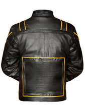 Load image into Gallery viewer, Men&#39;s Stylish Superb Real Faux Leather Bomber Biker Jacket #551-FL