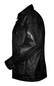 Men's Stylish Superb Real Faux Leather Bomber Biker Jacket #553-FL
