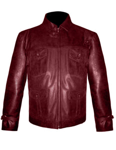 Men's Stylish Superb Real Genuine Leather Bomber Biker Jacket #553-LE