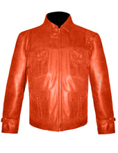 Load image into Gallery viewer, Men&#39;s Stylish Superb Real Genuine Leather Bomber Biker Jacket #553-LE