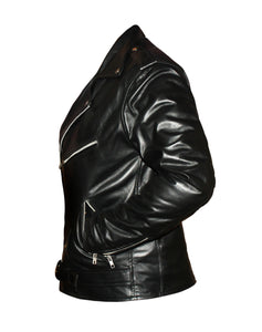 Men's Stylish Superb Real Faux Leather Bomber Biker Jacket #579-FL