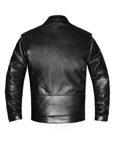 Men's Stylish Superb Real Faux Leather Bomber Biker Jacket #579-FL