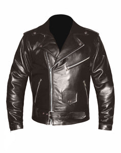 Men's Stylish Superb Real Genuine Leather Bomber Biker Jacket #579-LE