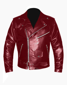 Men's Stylish Superb Real Genuine Leather Bomber Biker Jacket #579-LE