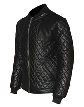 Load image into Gallery viewer, Men&#39;s Stylish Superb Real Faux Leather Bomber Biker Jacket #583-FL