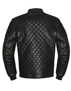 Men's Stylish Superb Real Genuine Leather Bomber Biker Jacket #583-LE