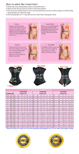 Load image into Gallery viewer, Heavy Duty 26 Double Steel Boned Waist Training Satin Overbust Tight Shaper Corset #8016-NR-OT