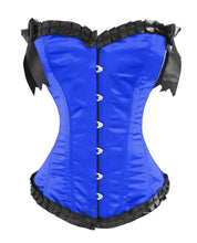 Load image into Gallery viewer, Heavy Duty 26 Double Steel Boned Waist Training Satin Overbust Shaper Corset #8016-BT-SA