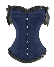 Load image into Gallery viewer, Heavy Duty 26 Double Steel Boned Waist Training Satin Overbust Shaper Corset #8016-BT-SA