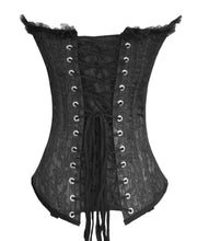Load image into Gallery viewer, Heavy Duty 26 Double Steel Boned Waist Training Satin Overbust Tight Shaper Corset #8017-SA