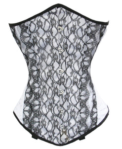 Heavy Duty 26 Double Steel Boned Waist Training Satin Underbust Tight Shaper Corset #8024-SA