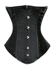 Load image into Gallery viewer, Heavy Duty 26 Double Steel Boned Waist Training PVC &amp; Satin Underbust Tight Shaper Corset #8025-SA