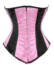 Load image into Gallery viewer, Heavy Duty 26 Double Steel Boned Waist Training PVC &amp; Satin Underbust Tight Shaper Corset #8025-SA