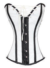 Load image into Gallery viewer, Heavy Duty 26 Double Steel Boned Waist Training Leather Overbust Tight Shaper Corset #8030-W-LE