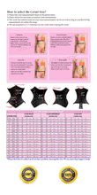 Load image into Gallery viewer, Heavy Duty 26 Double Steel Boned Waist Training Brocade Underbust Tight Shaper Corset #8033-BRO2