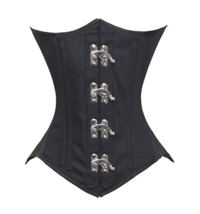 Heavy Duty 26 Double Steel Boned Waist Training Cotton Underbust Corset  #8033B-MC-TC