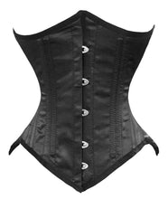 Load image into Gallery viewer, 26 Double Steel Boned Waist Training Tight Lacing Satin Underbust Shaper Corset #8033-OT-SA