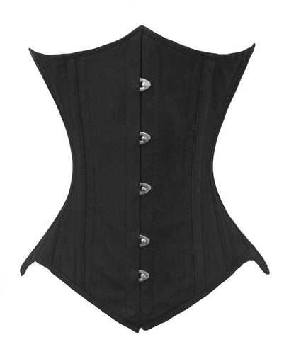 Heavy Duty 26 Double Steel Boned Waist Training Cotton Underbust Shaper Corset #8033-TC1