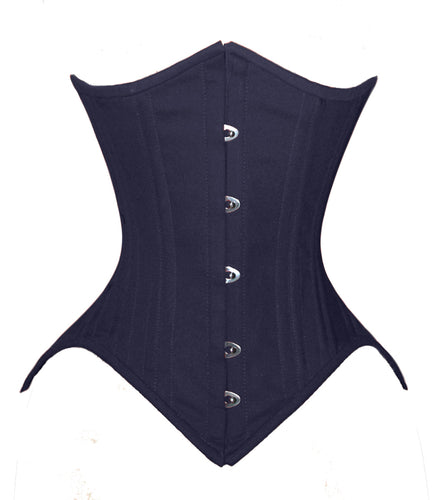 Heavy Duty 26 Double Steel Boned Waist Training Cotton Underbust Shaper Corset #8033-TC2