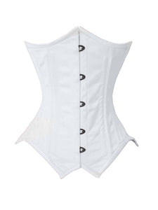 Heavy Duty 26 Double Steel Boned Waist Training Satin Underbust Tight Shaper Corset #8933-OT-SA