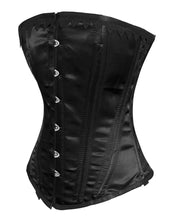 Load image into Gallery viewer, Heavy Duty 26 Double Steel Boned Waist Training Satin Overbust Tight Shaper Corset #8035-SA
