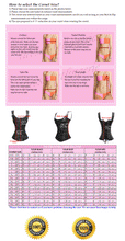 Load image into Gallery viewer, Heavy Duty 26 Double Steel Boned Waist Training Genuine Leather Overbust Tight Shaper Corset #8039-LE