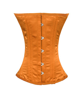 Heavy Duty 26 Double Steel Boned Waist Training Satin Underbust Tight Shaper Corset #8043-SA