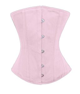 Heavy Duty 26 Double Steel Boned Waist Training Cotton Underbust Tight Shaper Corset #8043-TC